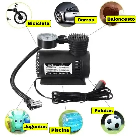Mini Compresor De Aire Portátil 12V