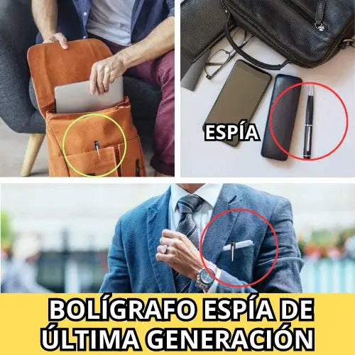 BOLÍGRAFO CON CÁMARA ESPÍA HD
