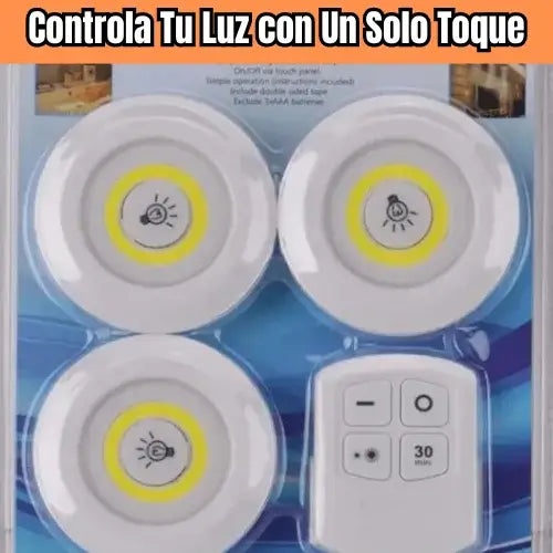 Kit 3 Luces Con Control Remoto