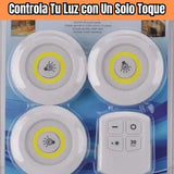 Kit 3 Luces Con Control Remoto