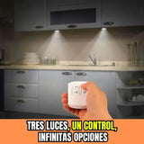 Kit 3 Luces Con Control Remoto